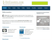 Tablet Screenshot of decuarzo.com